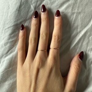 bluboho serendipity blue sapphire stacking ring